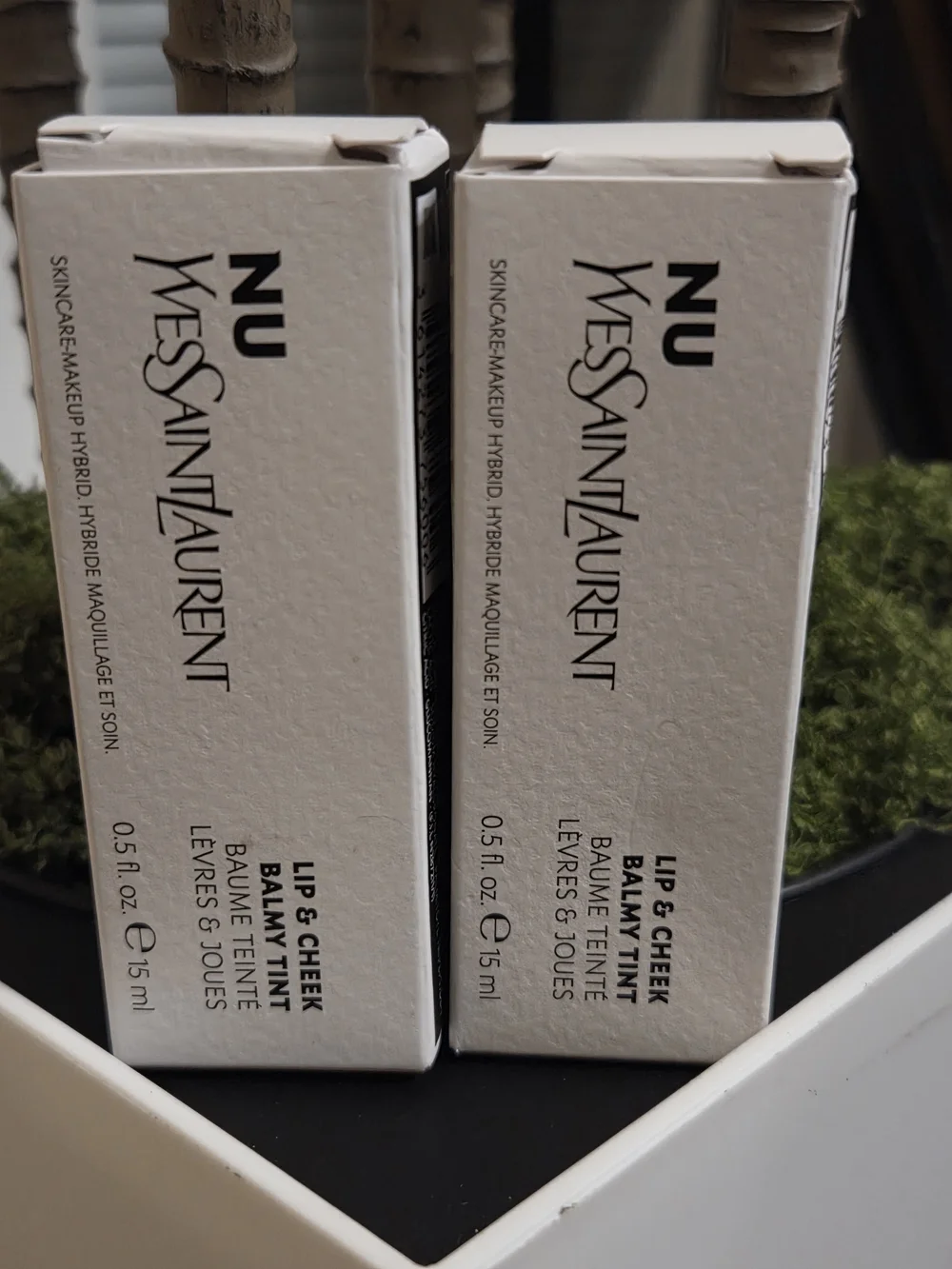 2x Yves Saint Laurent NU Lip & Cheek Balmy Tint Full Size 15mL NEW Authentic